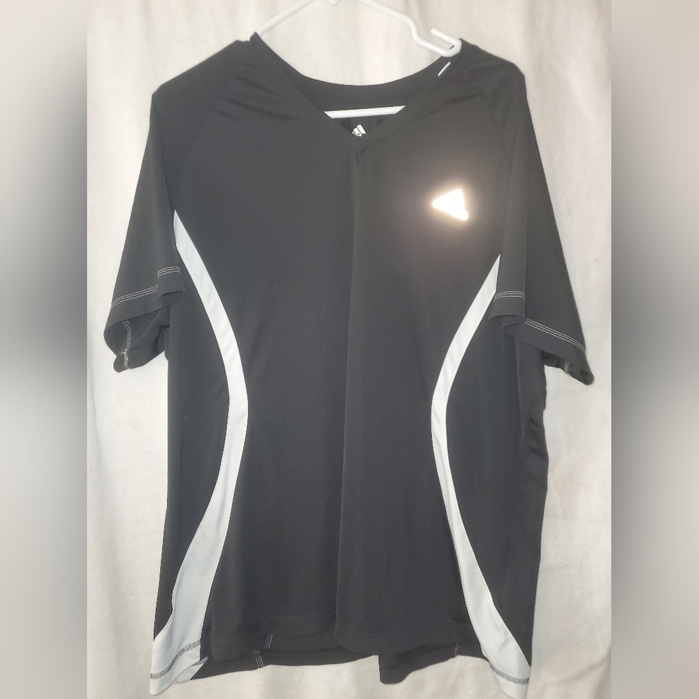 Adidas 3X Black Top with white‎ stripes